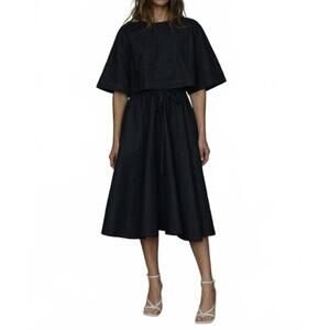 NEW SECULAR violet top in black